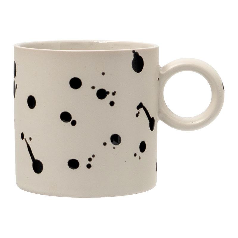 Creative Splashing Ink Ceramic Mug Household Water Cup Restaurant Large Capacity Coffee Cup Office Cup Tea Cup