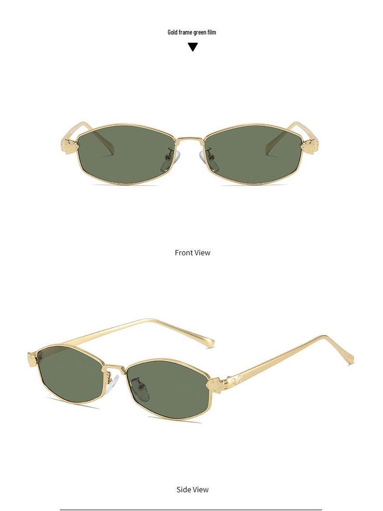 Ultra-Light Retro Gold Wire Sunglasses - Unisex, Tea-Colored, UV Protection