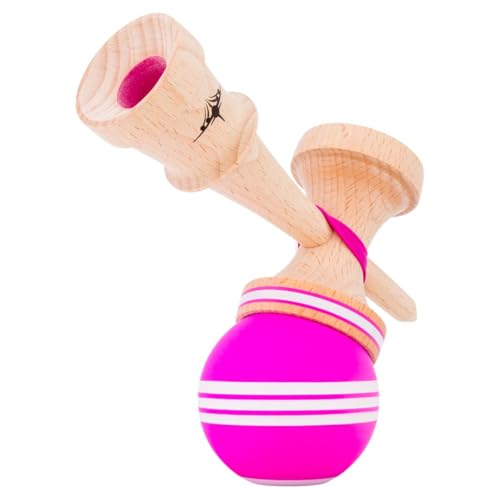 Kendama KENDAMA USA Kaizen Kendama Jet Shape Triple Split (Pink/White)