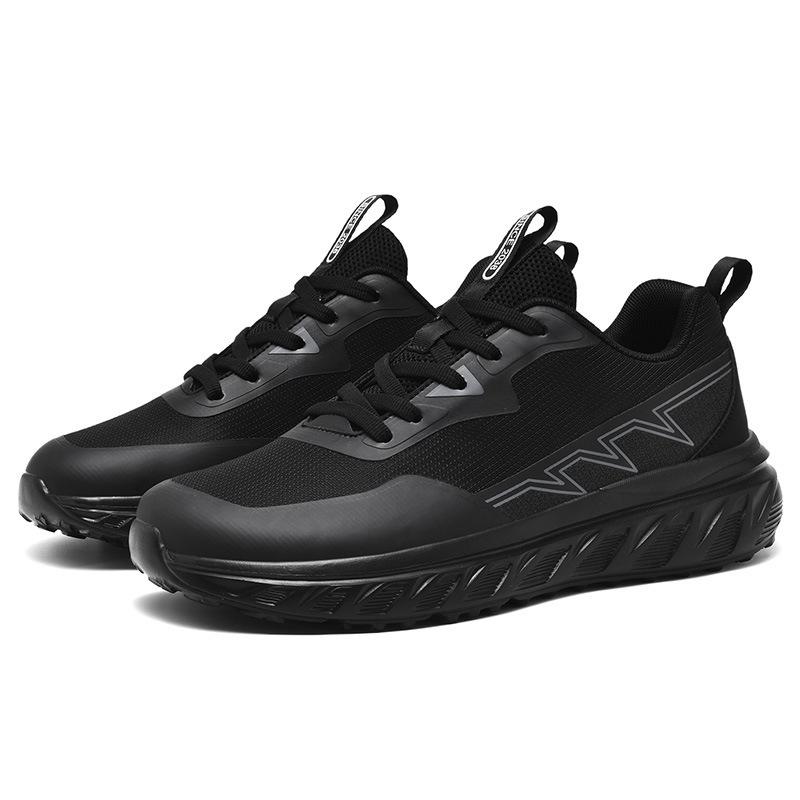 Large Size Lightweight Wide Head Casual Sports Shoes Fly-Woven Mesh Men'S Shoes Fat Feet Fat Barefoot Running Shoes