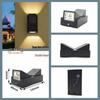 IP65 LED Double Head Waterproof Wall Lamp for Outdoor/Indoor Use