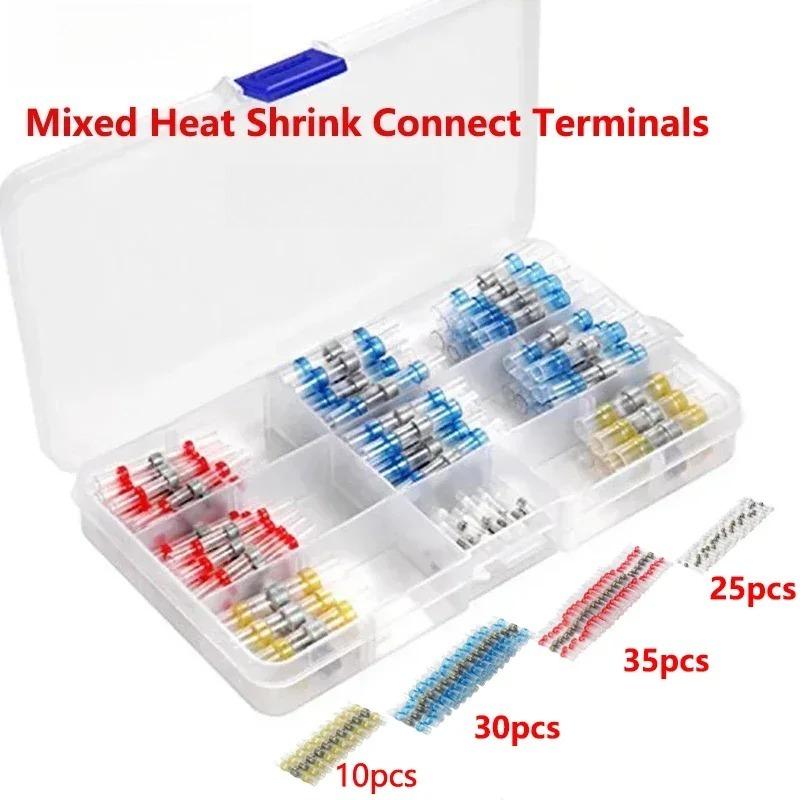 50/100 Mixed Heat Shrink Tube Connect Terminals Solder Sleeve Tube Electrical Wire Insulated Splice Waterproof Connectors Kit