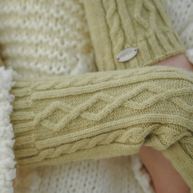 

meminn пастельные крученые двухдырочные длинные перчатки 8 цветов Pastel long gloves (French white))