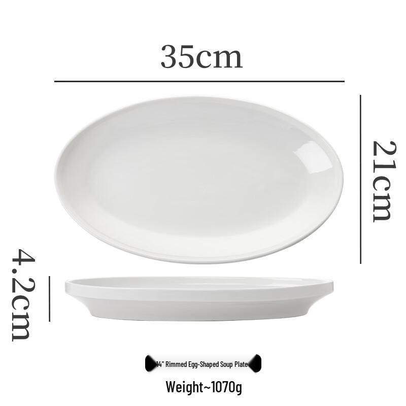 Modern Ceramic Oval Serving Plates
