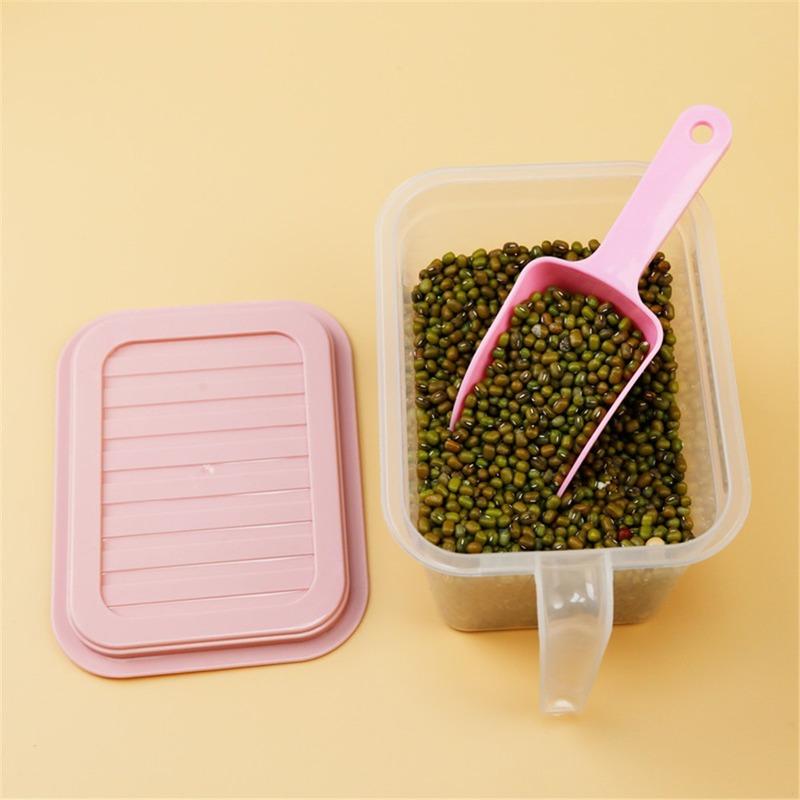 

Multifunction Plastic Grain Rice Ice Tea Melon Seed Flour Dry Foods Candy Pop Corn Shovel for Kitchen Tool Accessories Utensils белый
