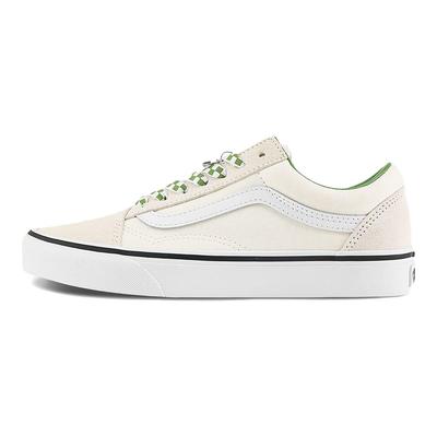 Old Skool Checkerboard Lace - Marshmallow Green Unisex Sneakers White VN000D6WBOM