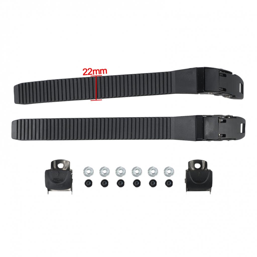 Popruh na boty Popruh Skateboard 210*22*5mm 2ks Černý