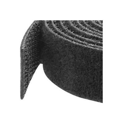 Cable Ties - - 7.6 M Roll - Black - Fabric - Reusable and Adjustable