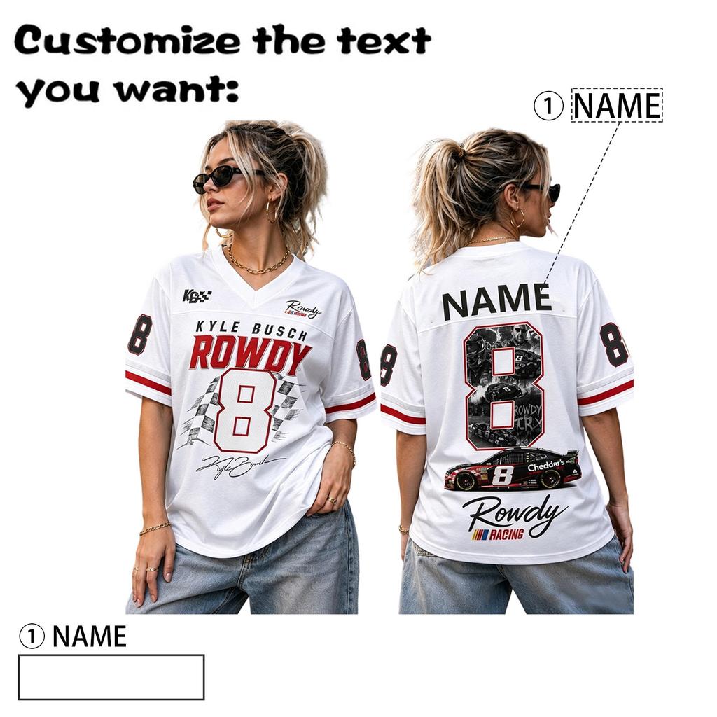 Unisex Casual Sports Jersey Shirt Racing Style Short Sleeve V Neck Lightweight Breathable Fabric Comfortable Fit
