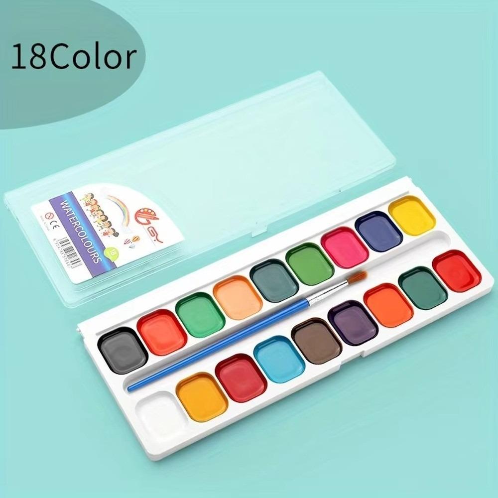 Hand-painted Children's Painting Watercolor Set Solid Watercolor Paints Stationery Accessories