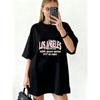 Oversized T Shirt Black Los Angeles Based Adore Dreams Together 247 Get Money Graphic Print Streetwear Fashion Casual Wear