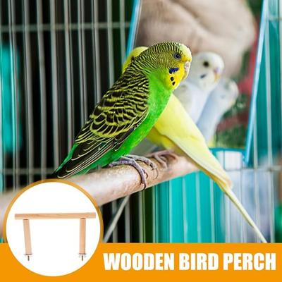 Parrot Stands Parrot Perch Bird Stand Pole Shower Perch Standing Toy Platform Parakeet Climbing Standing Branches Toy Cage Accessories for Cockatiels