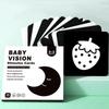 Newborn Infant Black White Visual Stimulation Flash Cards Early Educational Learning Toy