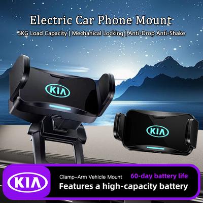 Car Mount Phone Electric Stand Auto Navigation Bracket For Kia Stinger Ceed Forte 5 3 4 K7 K5 K8 K3 K9 Seltos Telluride Carnival