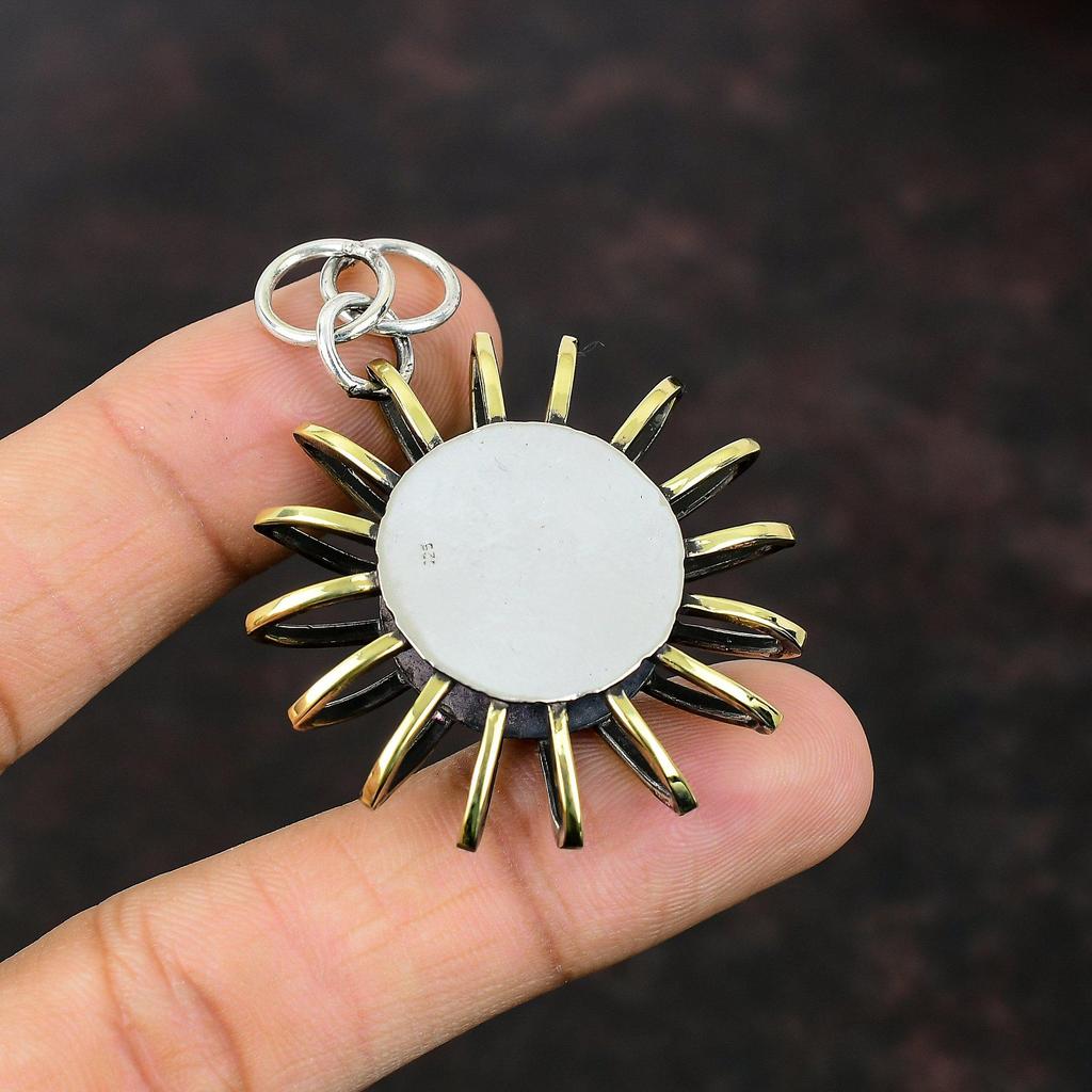 Hypersthene pandantiv cușcă bijuterii pandantiv din argint 925 bijuterii lucrate manual Pandantiv placat cu aur de 18k bijuterii delicate cu pietre prețioase cadou pentru femei