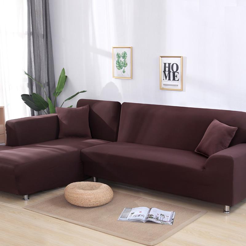 Solide Ecksofabezüge, Couch-Schonbezüge, elastisches Material, Sofa-Hautschutz für Haustiere, Chaiselongue-Bezug, L-förmiger Sofa-Sessel