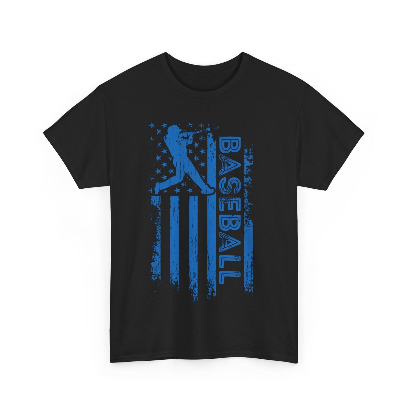 

Baseball Player USA Flag T-Shirt Mens Womens Tees Top, Baseball American Flag Women Men Vintage Shirt M