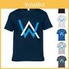 T-shirt di Cotone Lussuosa Alan Walker Faded con Scollo a O Classico per Uomo in Ogni Stagione