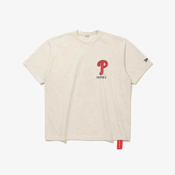 New Era Philadelphia Phillies Player SignaTure T shirT Cream 15147522