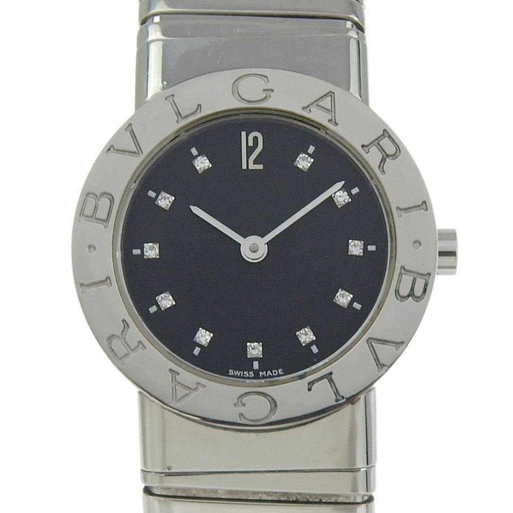 

BVLGARI Bvlgari Bvlgari Watches BB262TS Tubogas 11P Diamond blackDial Stainless Steel Quartz Analog display Women Used