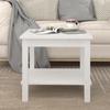 Day and Night - Day and Night Solid White Pine Wood Coffee Table 50x50x45 Cm