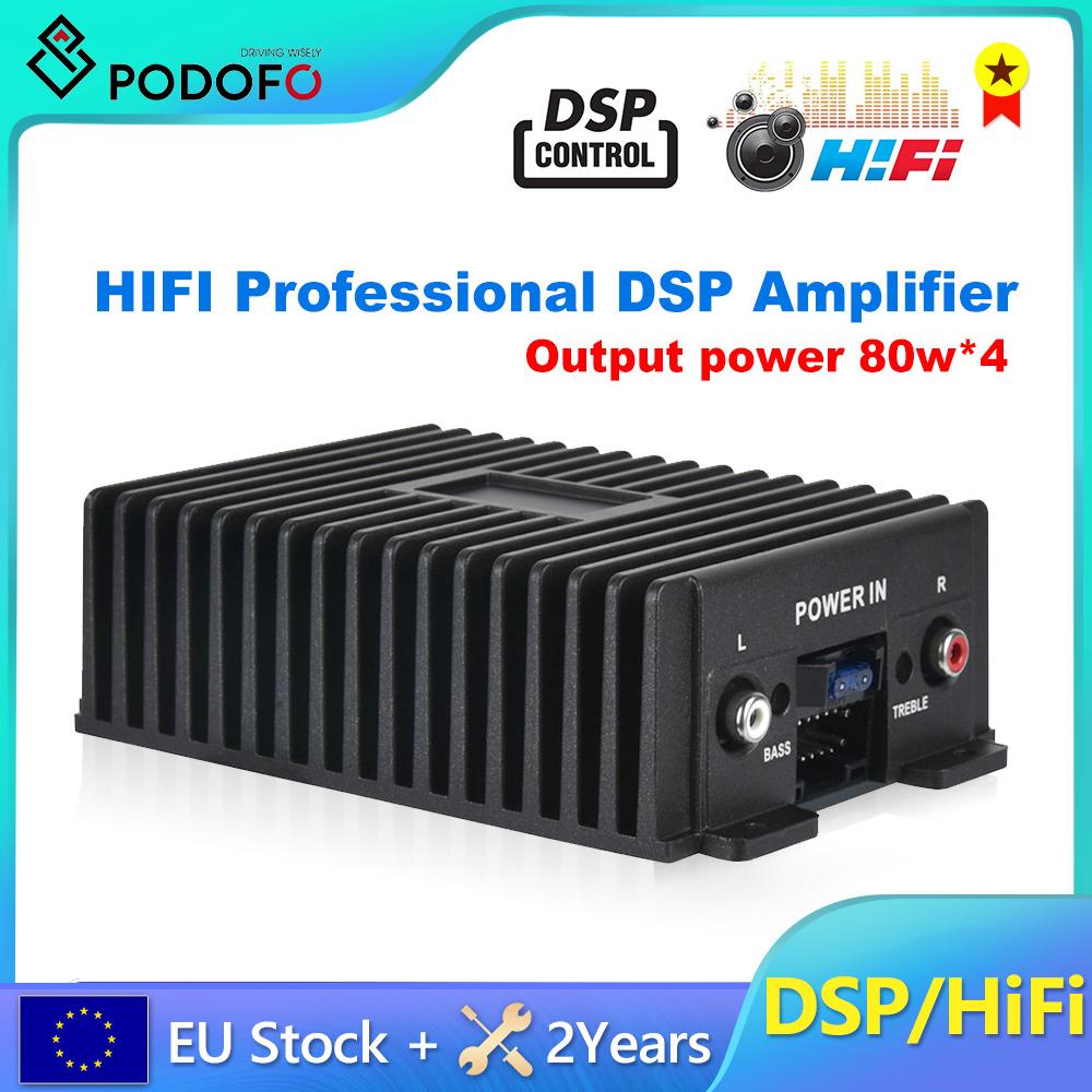 

Podofo HIFI Профессиональный усилитель DSP RY-125AB Аудио стерео 4 * 80 Вт высокой точности питания для автомобильного или домашнего видео