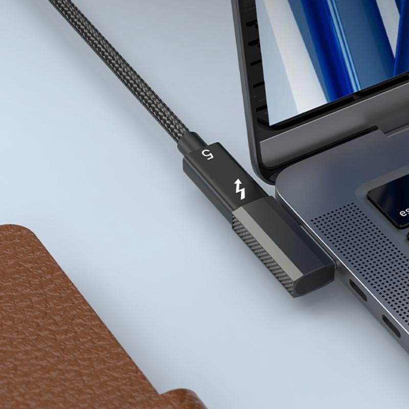Secure Magnetic Lock Converter From Type C PD140W Fast Charging Preventing Device Drops Enhances Safety