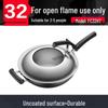 SUPOR 32cm Echter Eisen Antihaft-Wok mit Standdeckel