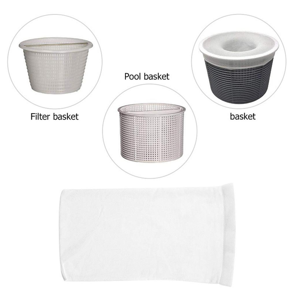 15 PCS Pool Skimmer Socks Filters Baskets Socks Mesh Savers for Filters for Inground & Above Ground Pools