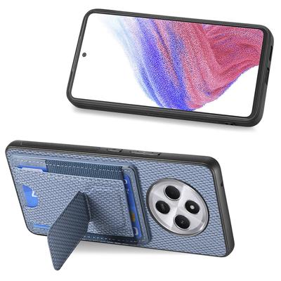 Handyhülle für Xiaomi Redmi 14C 4G/14R 5G/Poco C75 4G Leder-Rückabdeckung mit Ständer und Kartenhalter