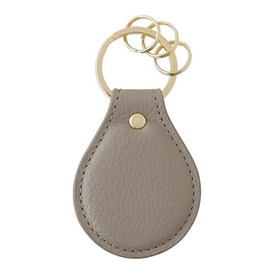 Slip-On OSL Drop Keychain Greige OSL-1803 Genuine Leather Drop Type Simple Key