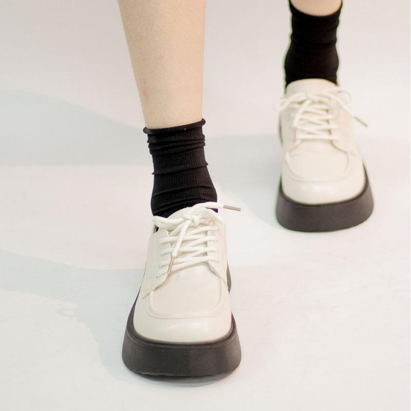 Retro Leather Shoes, Women's Thick-soled Shoes, Single Shoes and Big-headed Shoes Are All Versatile