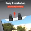Car Glasses Box Press Switch Sun Visor Glasses Holder Internal Soft Fabric Scratch Resistant Shock-proof Eyeglasses Storage Case