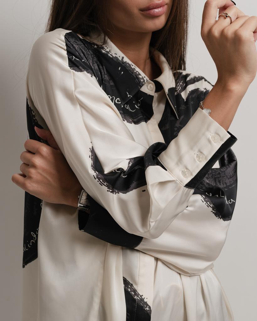 Blouse Long Modalinda 8857 42 Milk-black