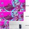 Jinx Anime Mouse Pad Pc Accessories Desk Protector Keyboard Mat NonSlip Deskmat Gamer Kawaii Cute Mouse Pads Gaming Mousepad