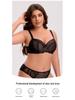 Color Block Anti-Sag Plus Size Full Cup Bra: Breathable, Bust-Minimizing, and Supportive for Large Busts