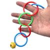 Parrot Swing Toy Bird Cage Toys With Bell Sound Colorful Climbing Ring For Lovebirds Color Ring Grinder Nibble Bird Toy Cage