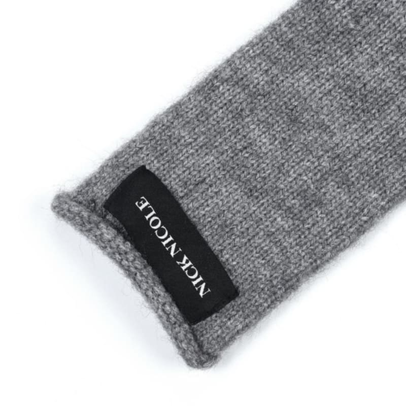 nick&NICOLE NICOLE RIBBED KNIT GLOVES_CHARCOAL