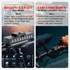 9 LED Bicycle Headlight 7 Modes Front Warning Flashlight IPX5 Waterproof 2In1 Bicycle Lights for Night Riding & Mountain Cycling