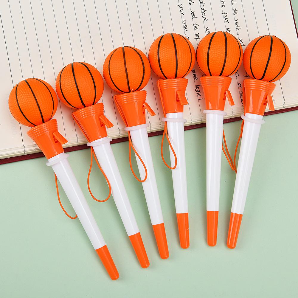 Creative Stress Relief Catapult Neutral Pen Vent Can Pinch Football Shaped Water Pen Funny Stationery