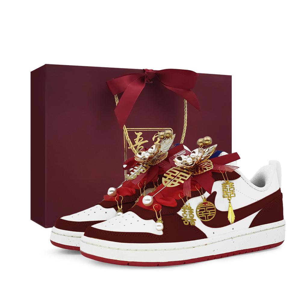 

Nike Court Borough Cushioning Abrasion Resistant Slip Resistant Low top Skateboard Shoes Unisex Burgundy BQ5448-119(Team661-) 36.5