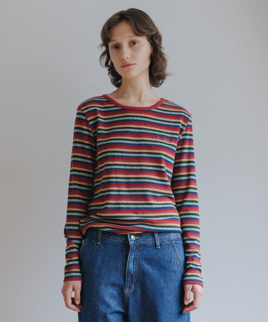 SIENNE Sally Stripe Top (Red)