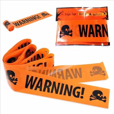 1PC Halloween Props Window Prop Warning Line Plastic Skull Head Warning Tape Signs Halloween Decoration Witch Balloons Lot