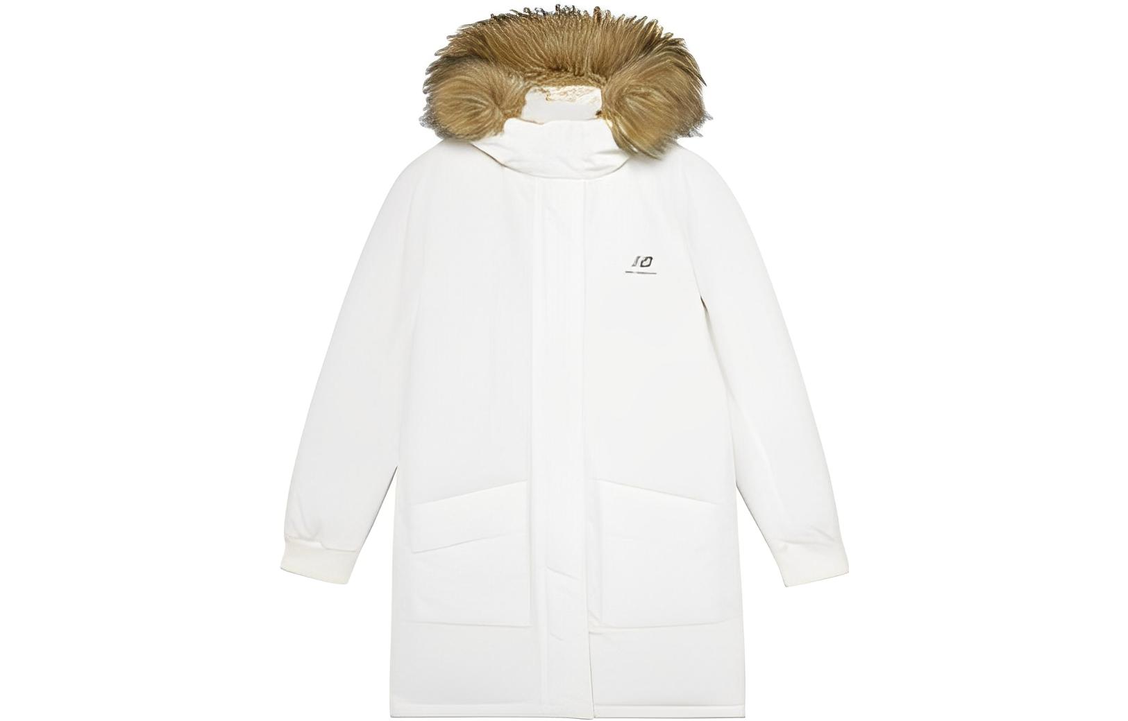 New Balance Down Jackets Women s White Hooded Moderate Other AWJ23345-CRM XL