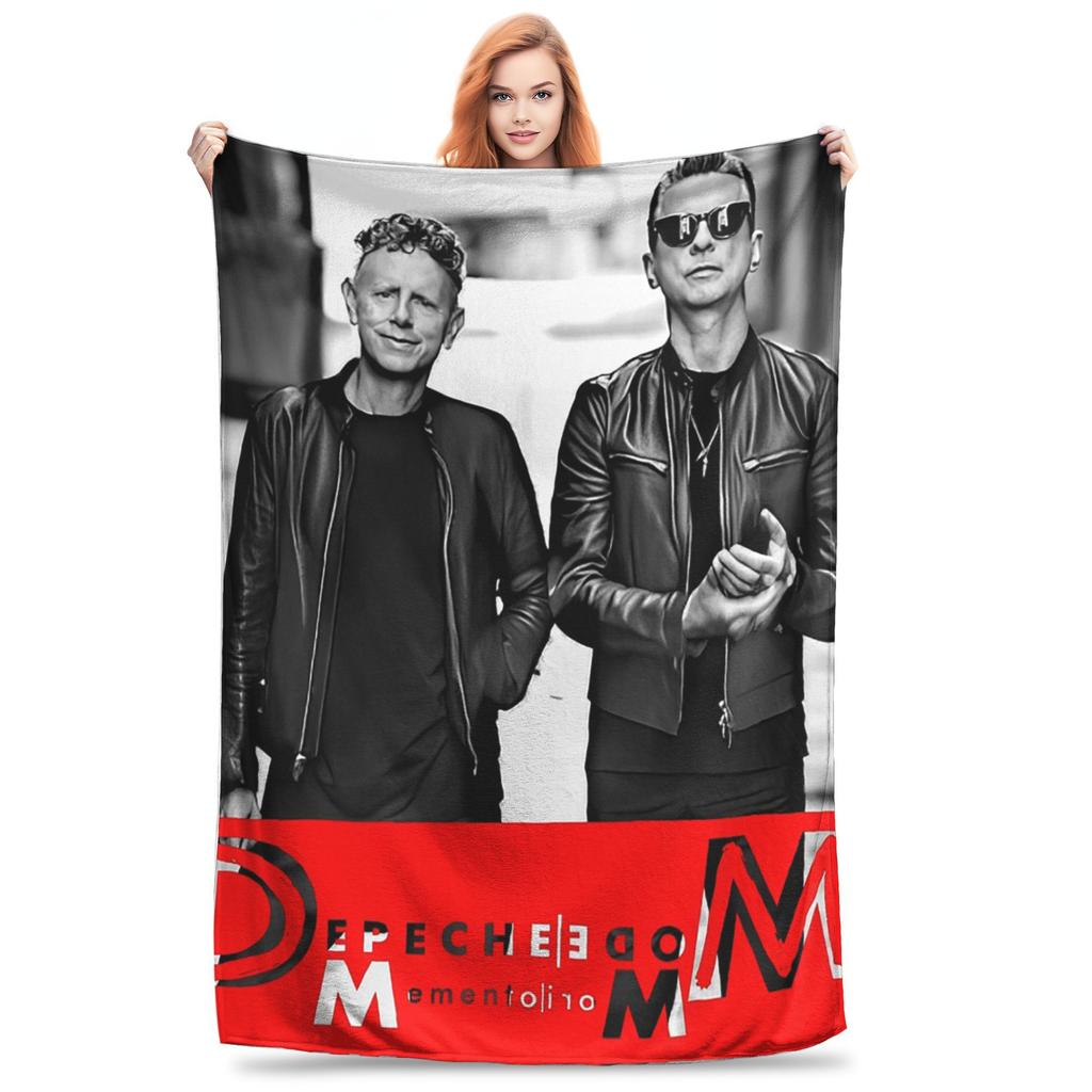 Depeche Cool Mode Heavy Metal Rock Band Decke Warme Fleece Sofa Überwurfdecke für Zuhause Schlafzimmer Outdoor Decken Tagesdecke Steppdecke