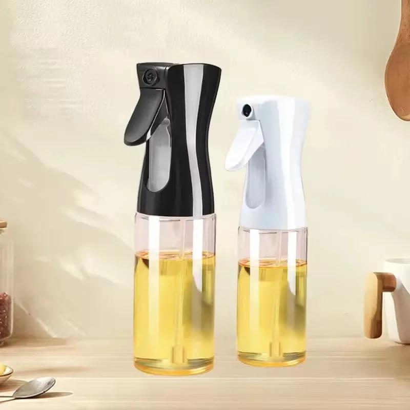 1pcs 200ml Oil Spray Bottle Kitchen BBQ Cooking Olive Oil Dispenser Camping Baking Empty Vinegar Soy Sauce Sprayer Containers