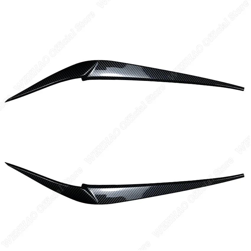 2 Stück Glänzend Schwarze Scheinwerfer-Augenbrauen für BMW X4 X3 G01 G02 2018 2019 2020 2021 Auto Scheinwerfer-Augenlider Abdeckungen ABS Kunststoff Zubehör