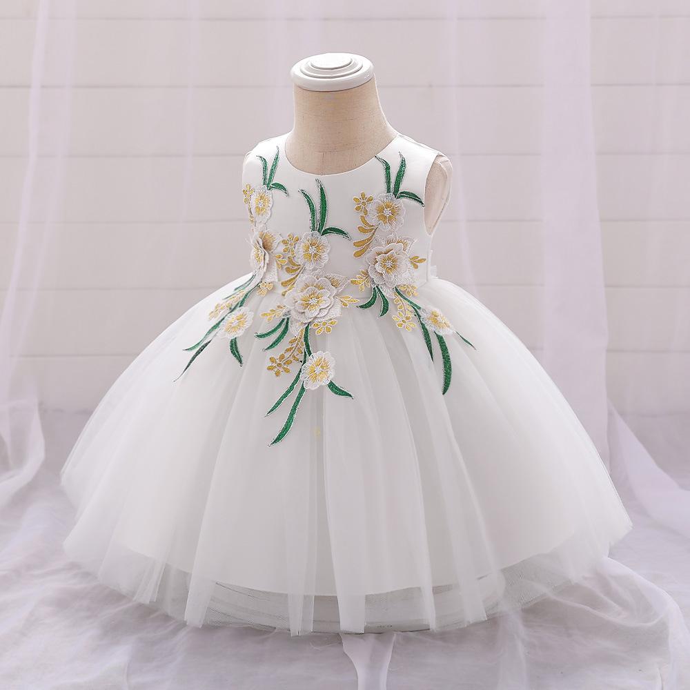 Holčička Růžové šaty Elegantní Princezna Narozeninová párty Plesové šaty Volánky pro děti Večerní Luxusní šaty Slavnostní kostýmy