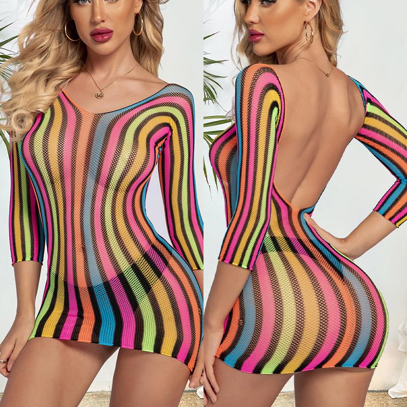 Rhinestones  Body Sexy Lingerie For Women Erotic Underwear Sexy Costume Perspective Sexy Dress Woman Exotic Sex Babydoll