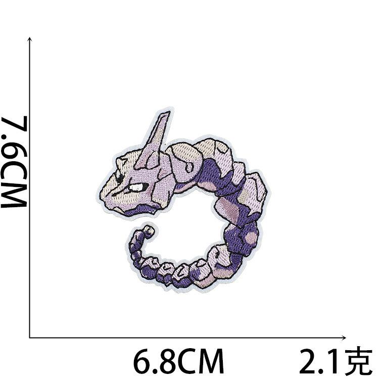 

Наклейка на тканину з вишивкою мультфільму Pokémon Наклейка-патч Pokemon Комп ютерна вишивка Наклейка з вишивкою Хлопчик Marvel No. 16~_3 pieces